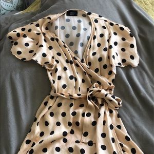 Beautiful satin wrap dress